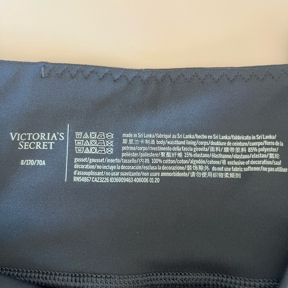 🎉 EUC Victorias Secret High Rise Studio 7/8 Legging Gray Tornado color Soft 8 - Picture 5 of 5